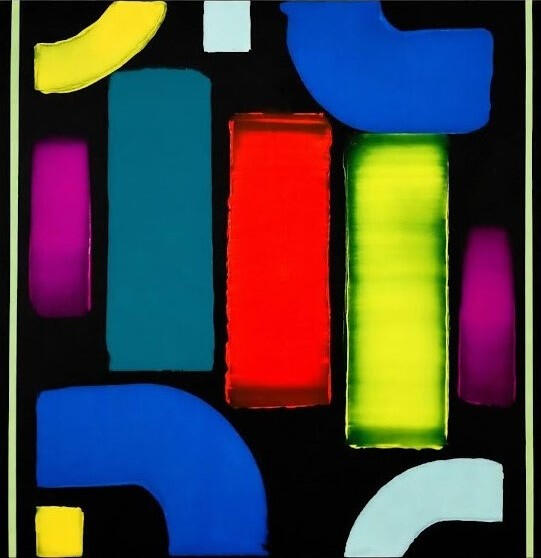 "Luz emergente" Lienzo 3D 100x100 cm. Artista Isaac Mayor Art pintura acrílica contemporánea en Palma de Mallorca.